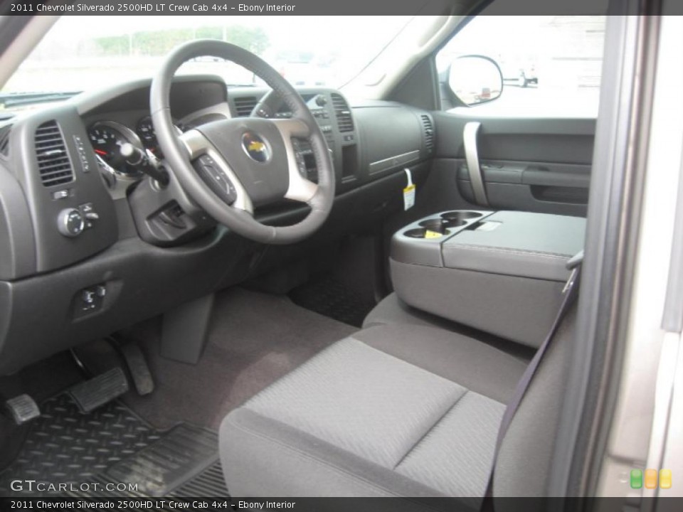 Ebony Interior Photo for the 2011 Chevrolet Silverado 2500HD LT Crew Cab 4x4 #46392146