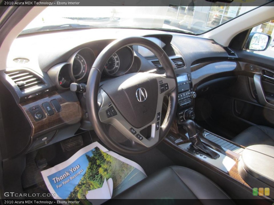 Ebony Interior Prime Interior for the 2010 Acura MDX Technology #46392733