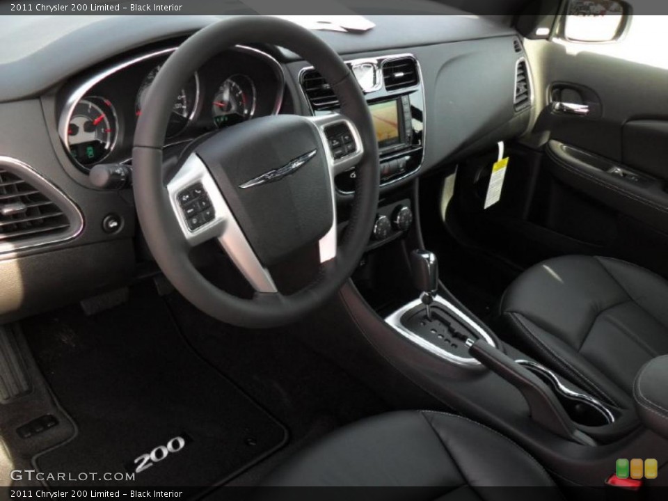 Black Interior Prime Interior for the 2011 Chrysler 200 Limited #46393248