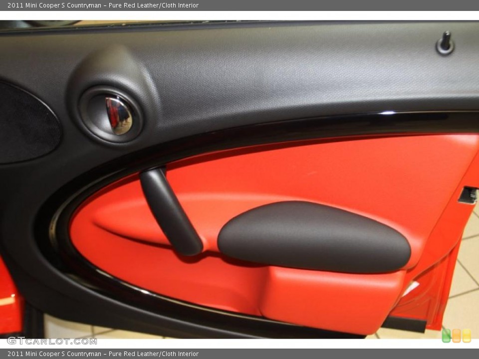 Pure Red Leather/Cloth Interior Door Panel for the 2011 Mini Cooper S Countryman #46393795