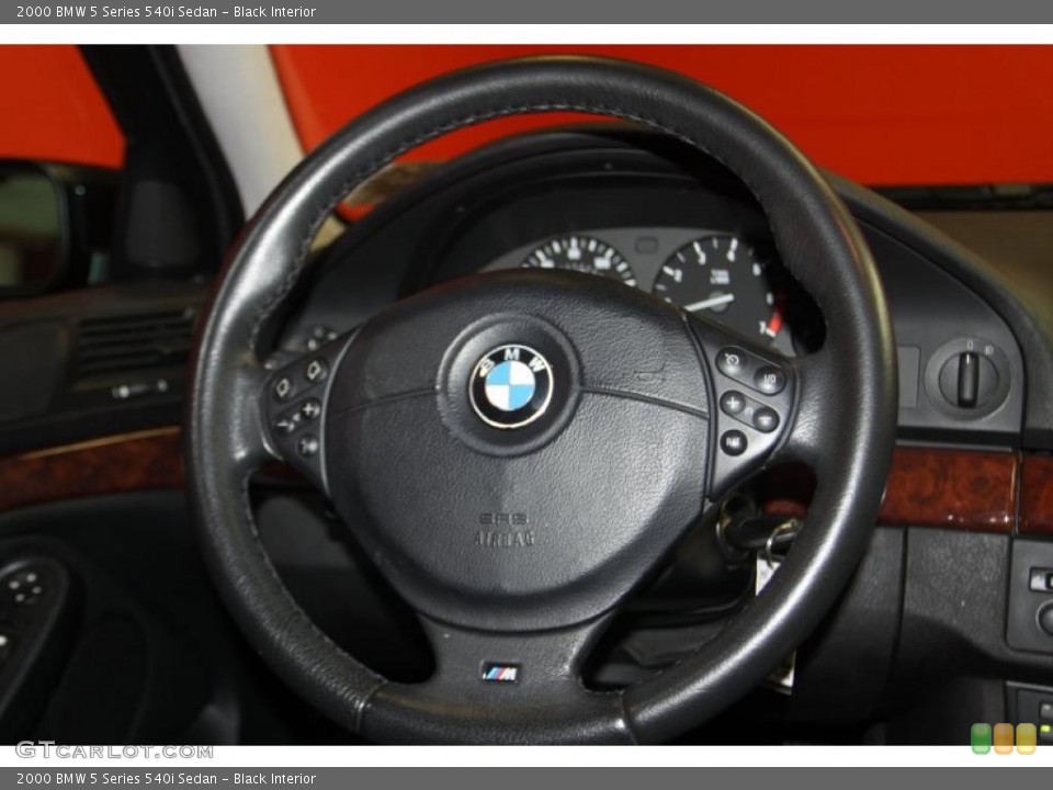Black Interior Steering Wheel for the 2000 BMW 5 Series 540i Sedan #46394176