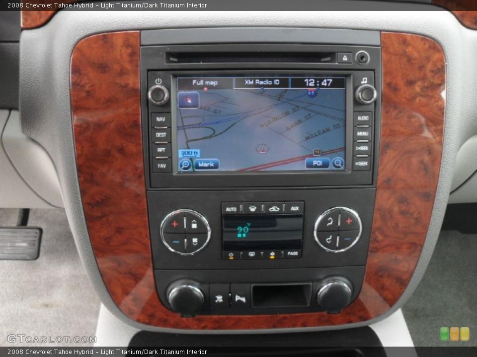 Light Titanium/Dark Titanium Interior Controls for the 2008 Chevrolet Tahoe Hybrid #46396186