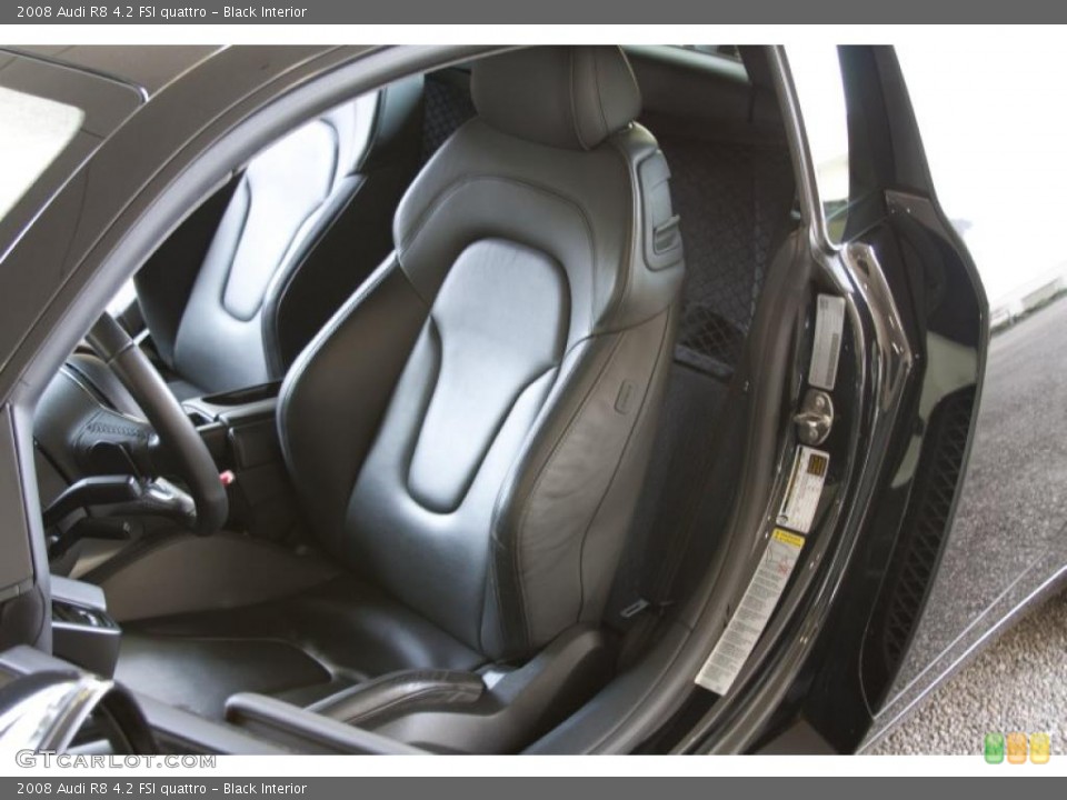 Black Interior Photo for the 2008 Audi R8 4.2 FSI quattro #46398804