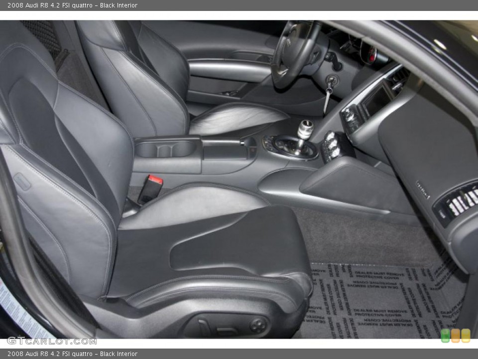 Black Interior Photo for the 2008 Audi R8 4.2 FSI quattro #46398855