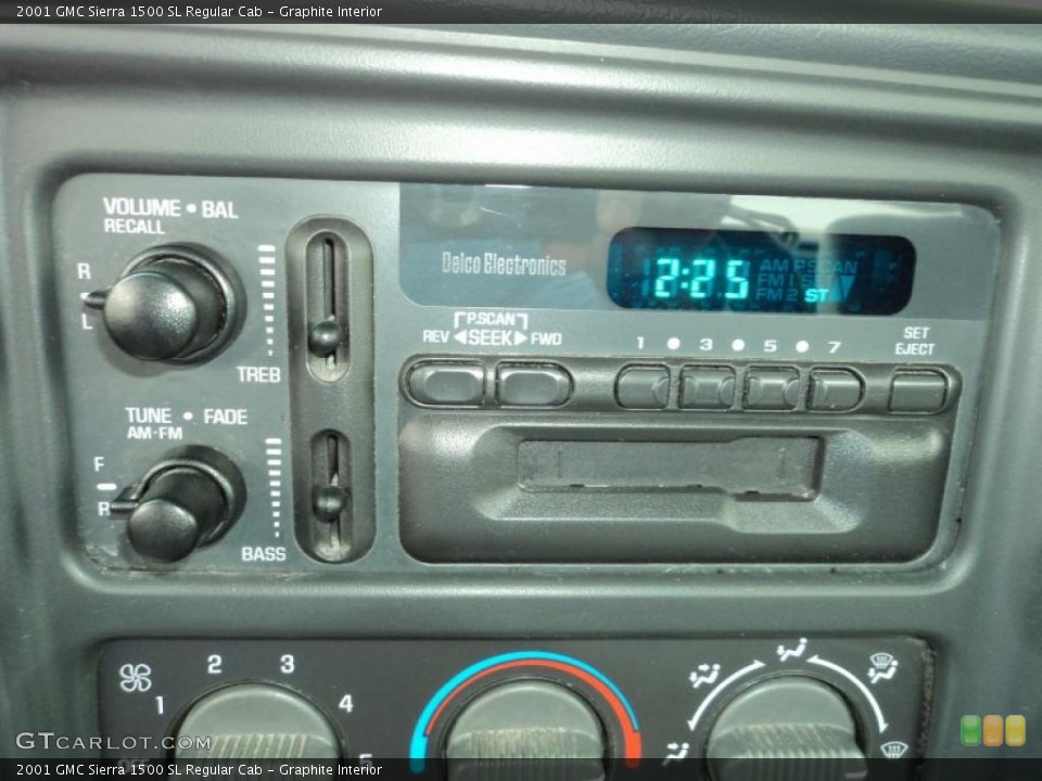 Graphite Interior Controls for the 2001 GMC Sierra 1500 SL Regular Cab #46400589