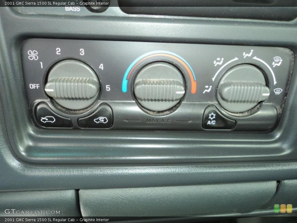 Graphite Interior Controls for the 2001 GMC Sierra 1500 SL Regular Cab #46400604