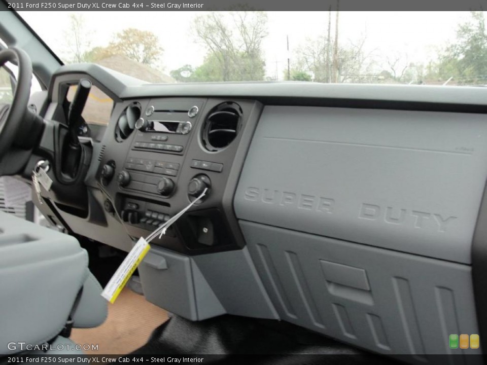 Steel Gray Interior Dashboard for the 2011 Ford F250 Super Duty XL Crew Cab 4x4 #46400811
