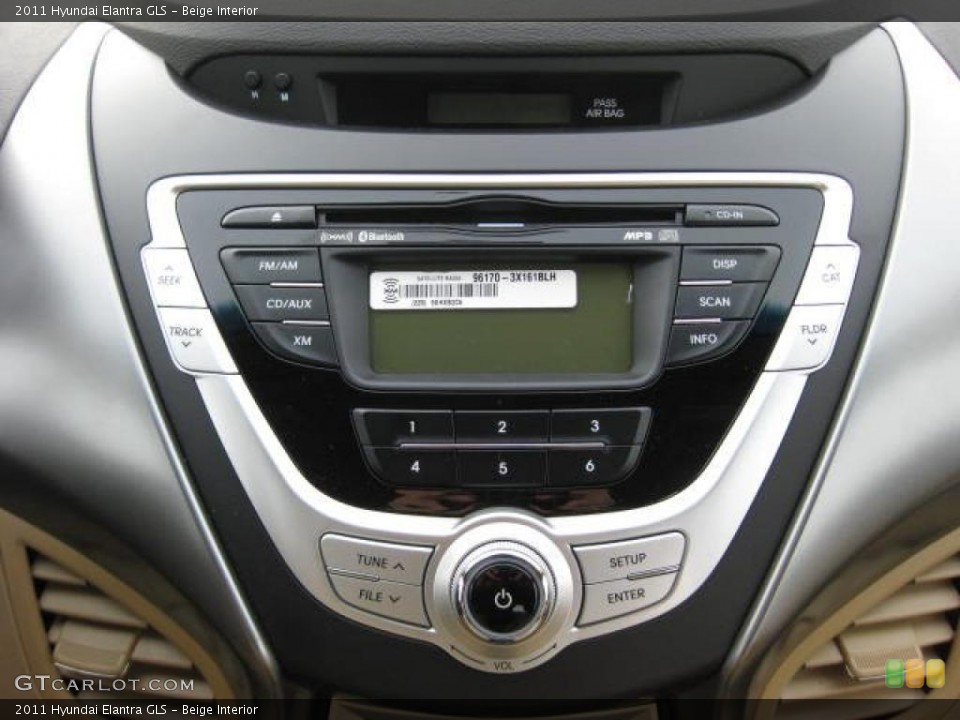 Beige Interior Controls for the 2011 Hyundai Elantra GLS #46401252