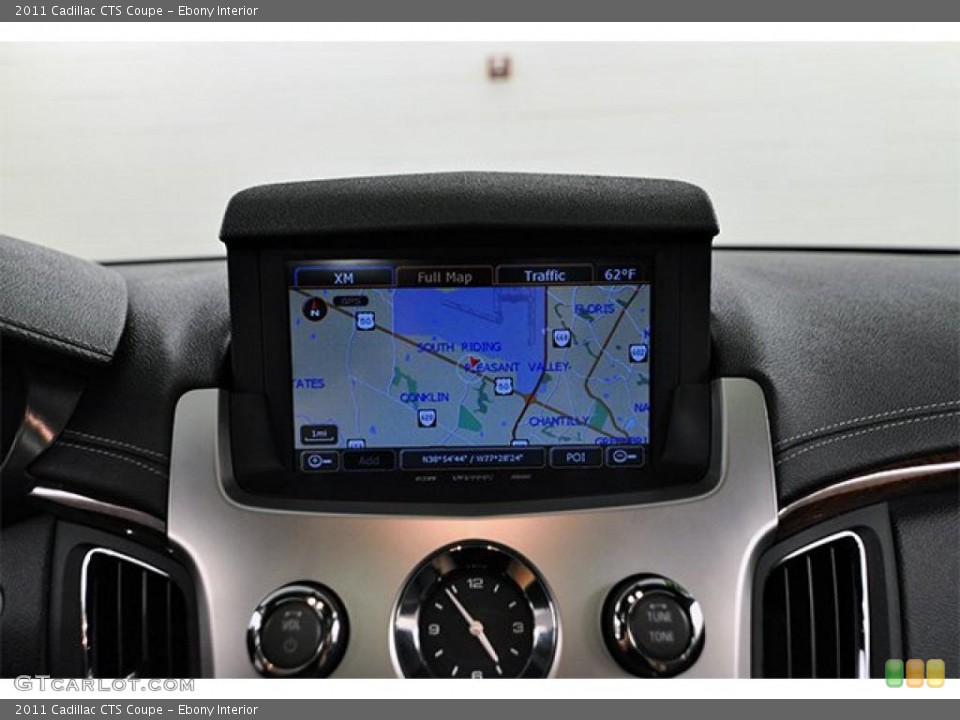 Ebony Interior Navigation for the 2011 Cadillac CTS Coupe #46401951