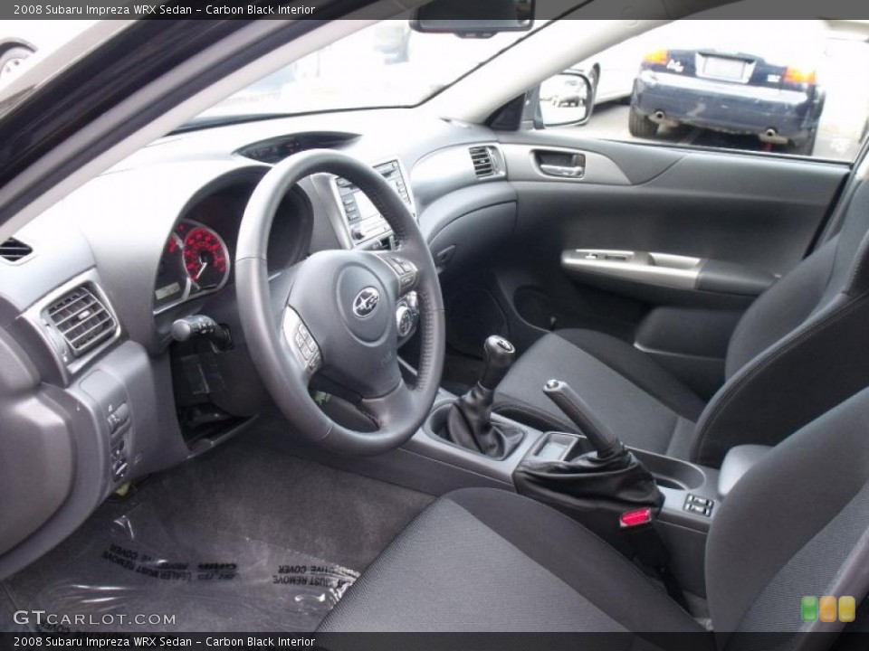 Carbon Black Interior Photo for the 2008 Subaru Impreza WRX Sedan #46402173