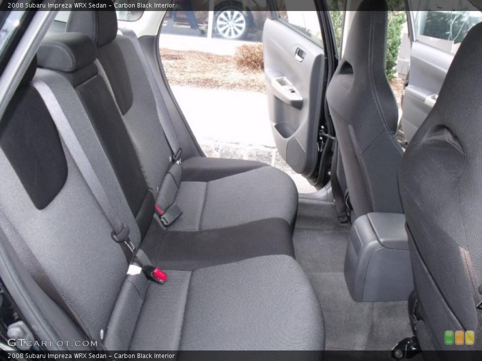 Carbon Black Interior Photo for the 2008 Subaru Impreza WRX Sedan #46402218