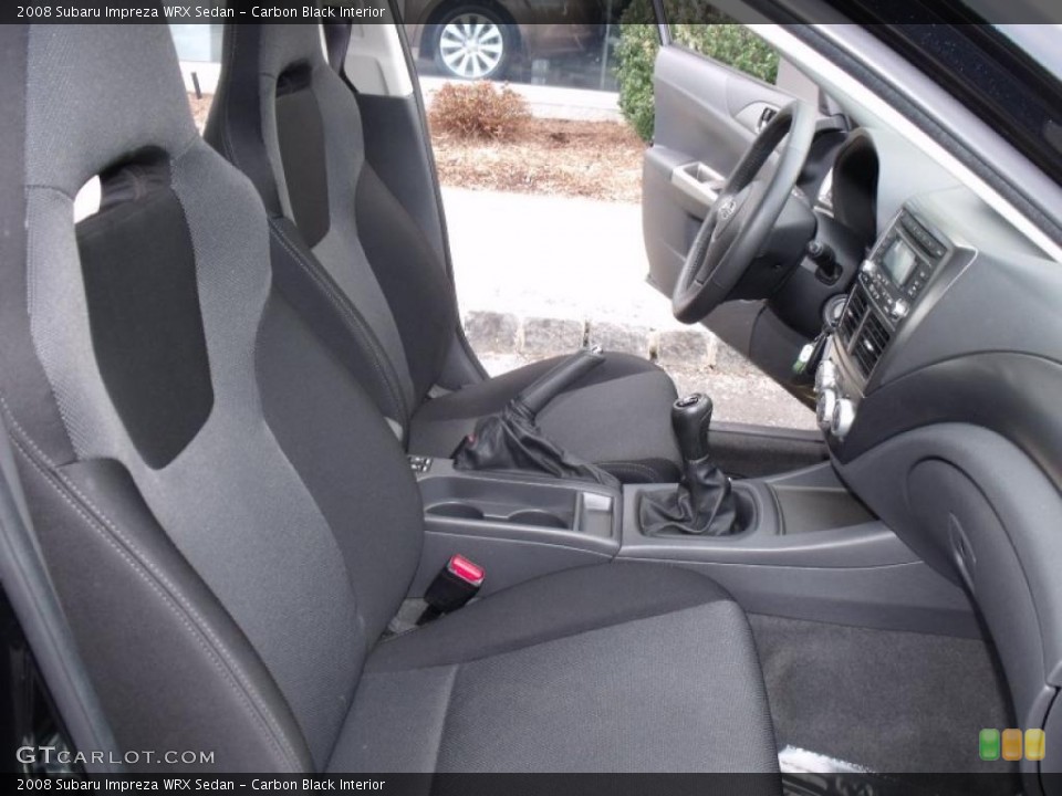 Carbon Black Interior Photo for the 2008 Subaru Impreza WRX Sedan #46402248