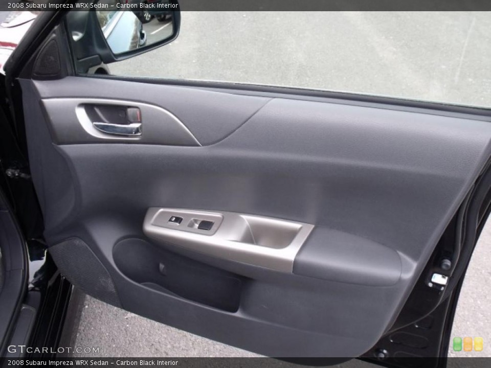 Carbon Black Interior Door Panel for the 2008 Subaru Impreza WRX Sedan #46402263