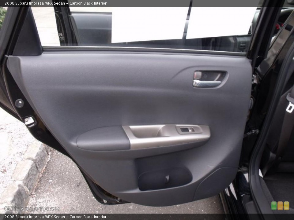 Carbon Black Interior Door Panel for the 2008 Subaru Impreza WRX Sedan #46402293
