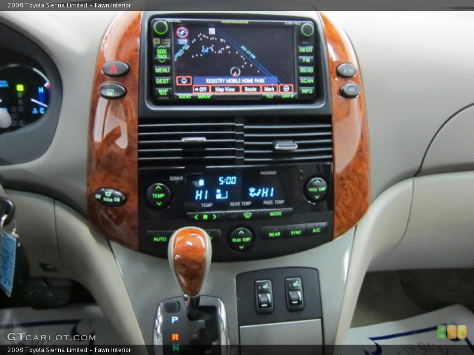 Fawn Interior Navigation for the 2008 Toyota Sienna Limited #46402296