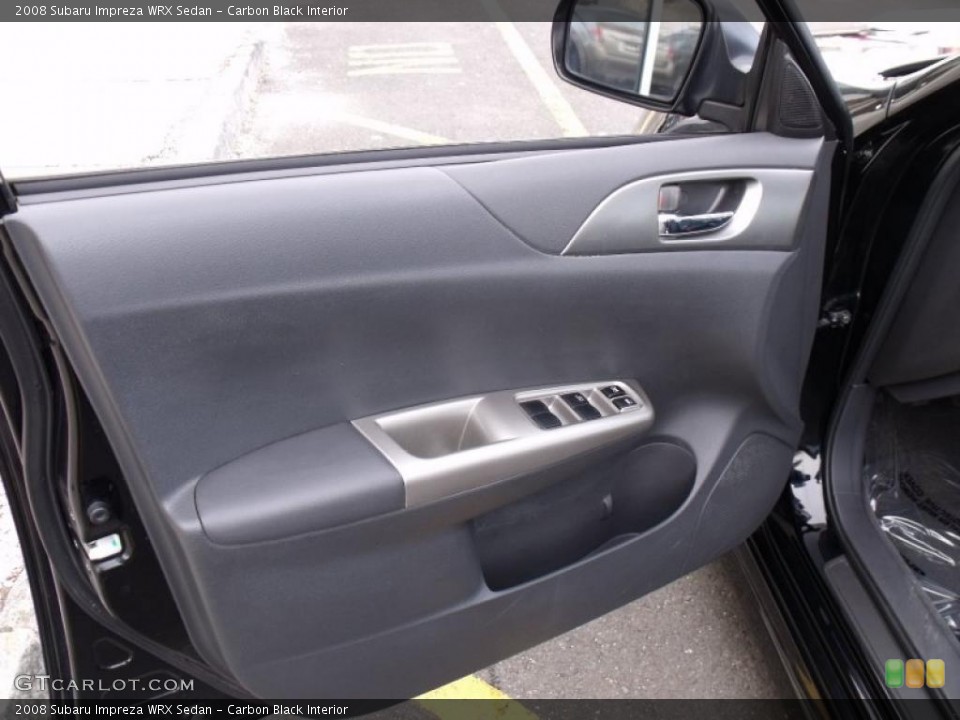 Carbon Black Interior Door Panel for the 2008 Subaru Impreza WRX Sedan #46402308