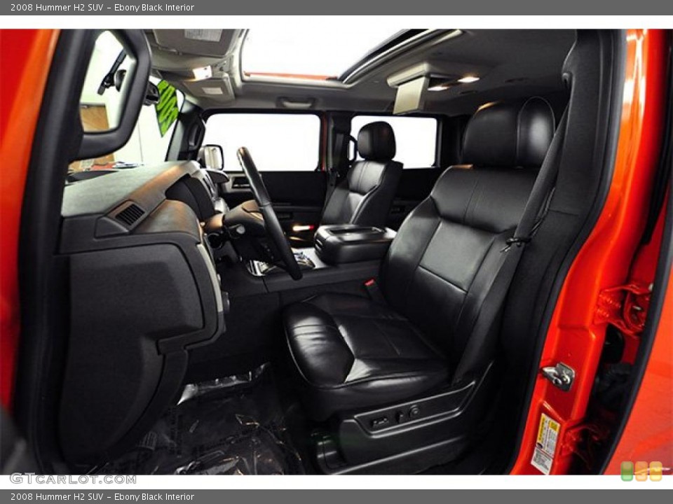 Ebony Black Interior Photo for the 2008 Hummer H2 SUV #46403049