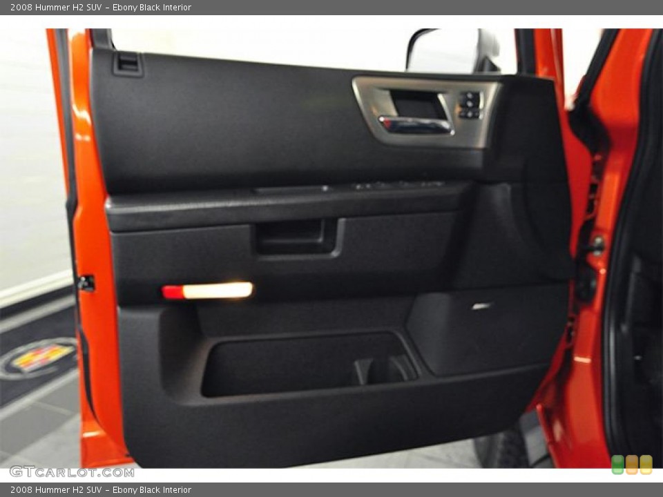 Ebony Black Interior Door Panel for the 2008 Hummer H2 SUV #46403064