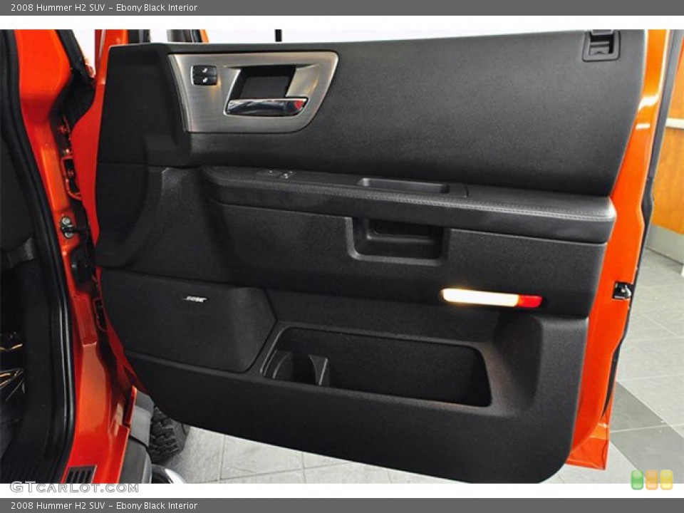 Ebony Black Interior Door Panel for the 2008 Hummer H2 SUV #46403133