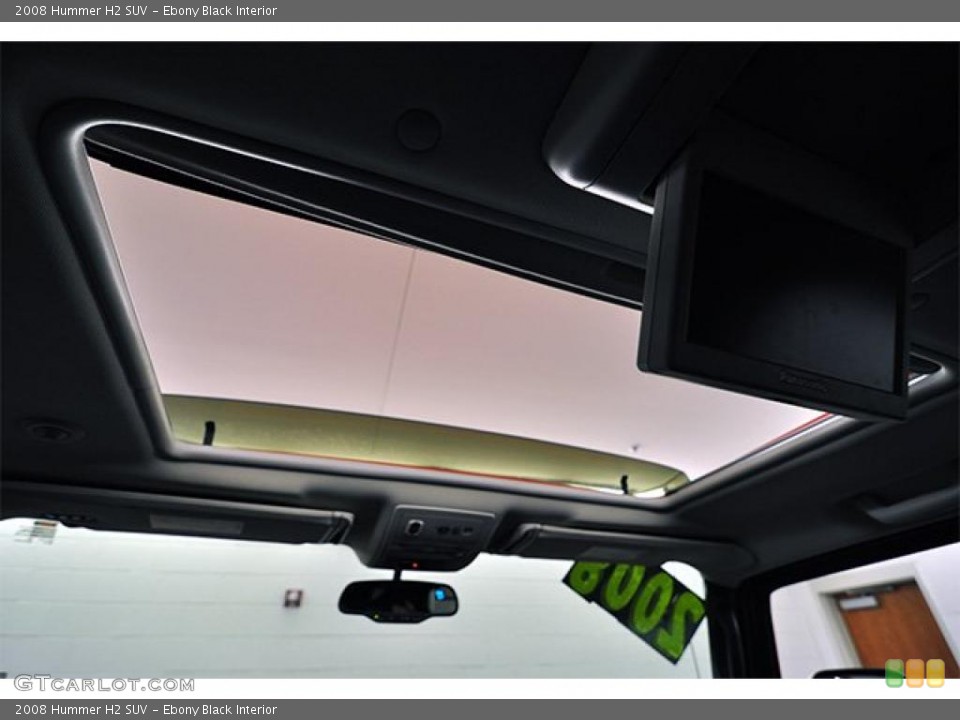 Ebony Black Interior Sunroof for the 2008 Hummer H2 SUV #46403364