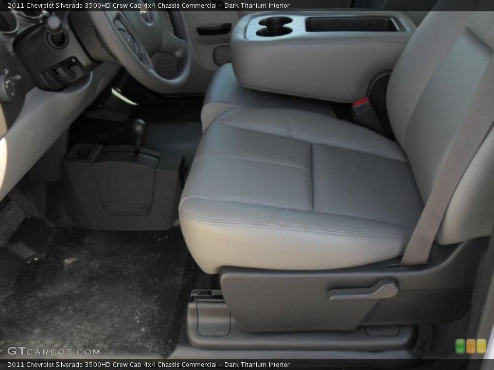 Dark Titanium Interior Photo for the 2011 Chevrolet Silverado 3500HD Crew Cab 4x4 Chassis Commercial #46403709