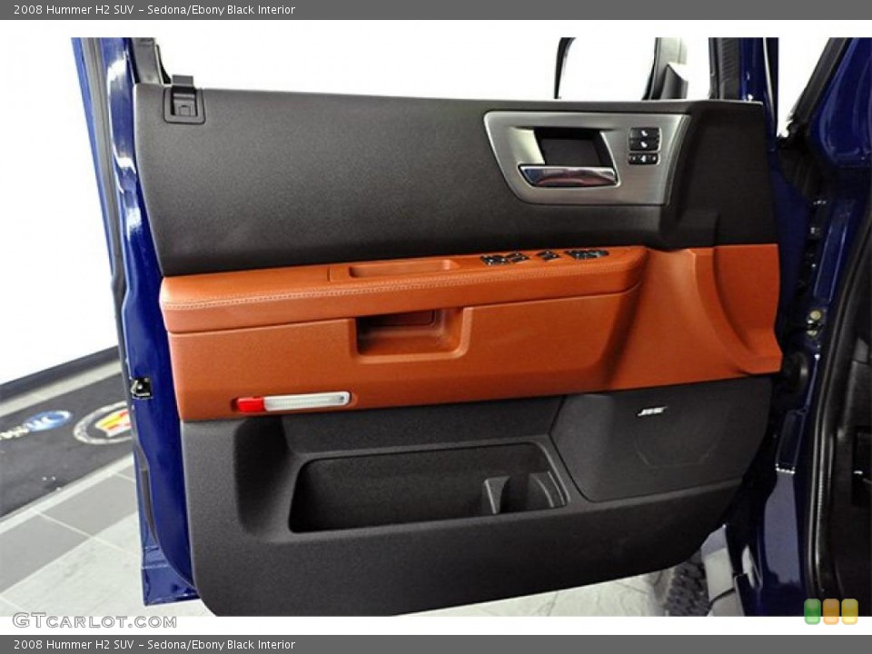 Sedona/Ebony Black Interior Door Panel for the 2008 Hummer H2 SUV #46403718