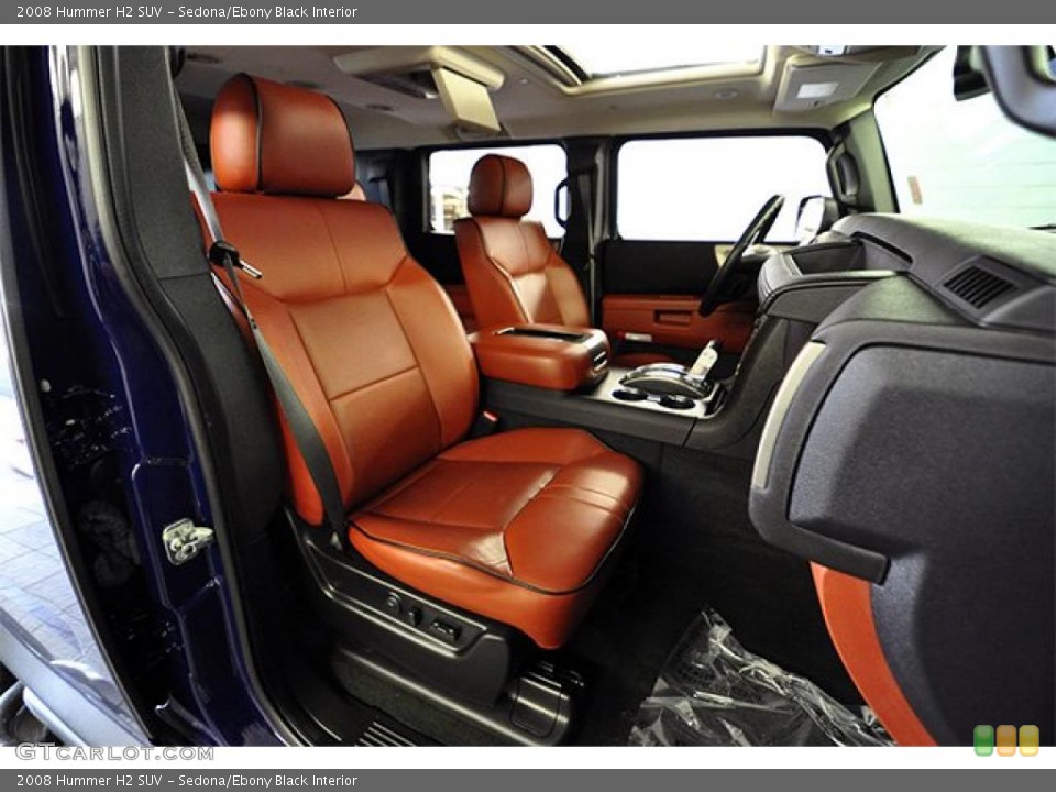 Sedona/Ebony Black Interior Photo for the 2008 Hummer H2 SUV #46403778