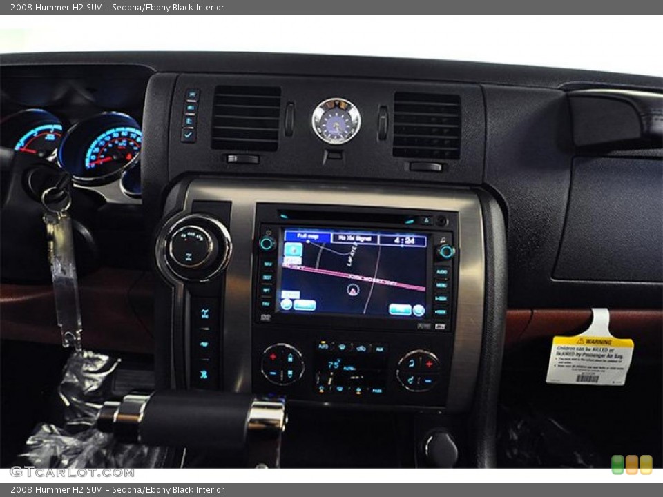 Sedona/Ebony Black Interior Navigation for the 2008 Hummer H2 SUV #46403940