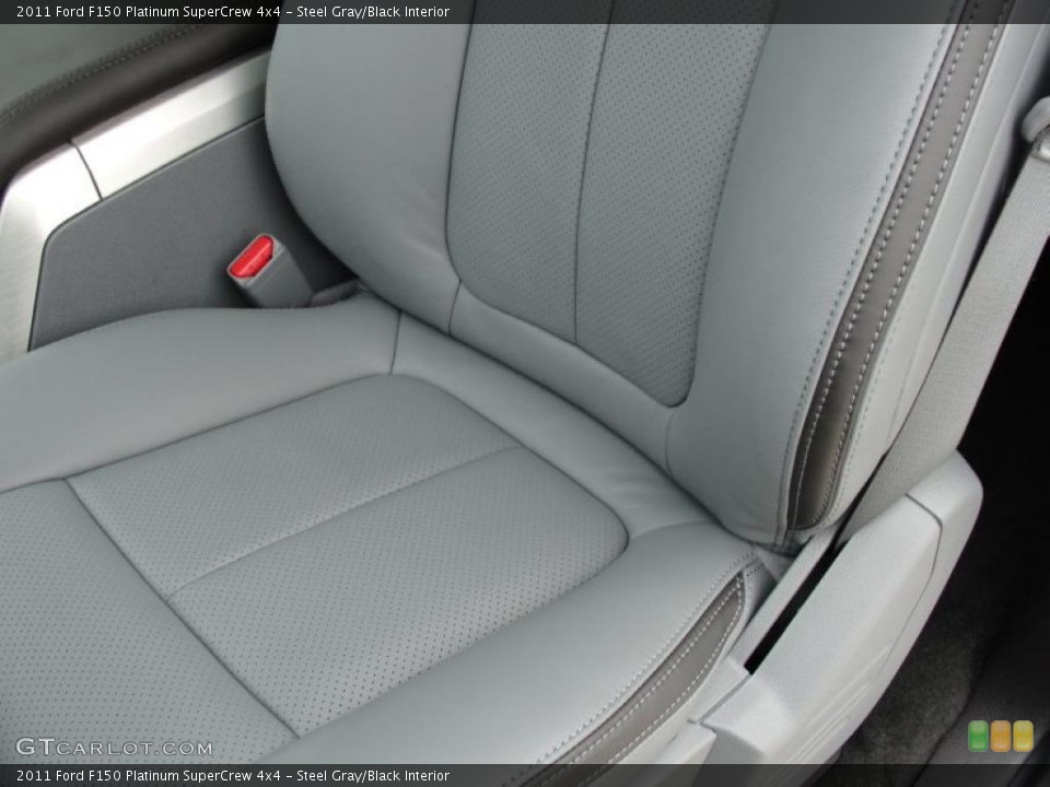 Steel Gray/Black Interior Photo for the 2011 Ford F150 Platinum SuperCrew 4x4 #46404006