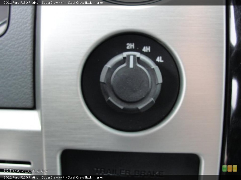 Steel Gray/Black Interior Controls for the 2011 Ford F150 Platinum SuperCrew 4x4 #46404171