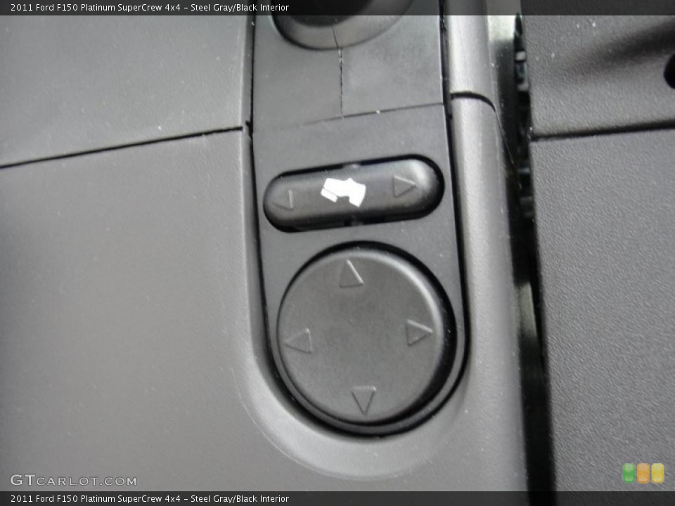 Steel Gray/Black Interior Controls for the 2011 Ford F150 Platinum SuperCrew 4x4 #46404210
