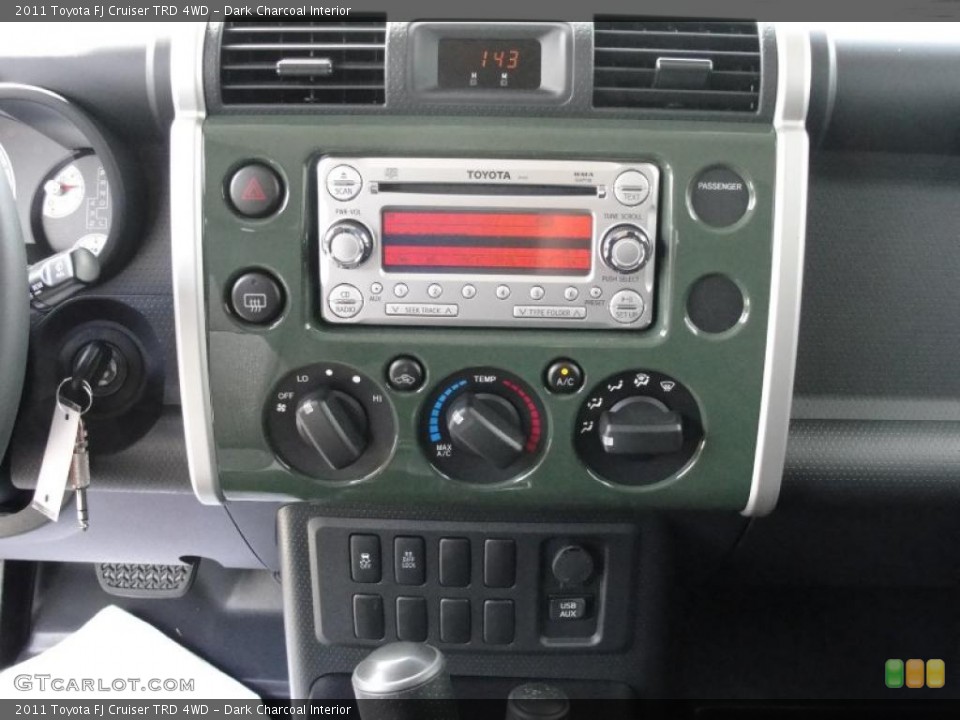 Dark Charcoal Interior Dashboard for the 2011 Toyota FJ Cruiser TRD 4WD #46404711