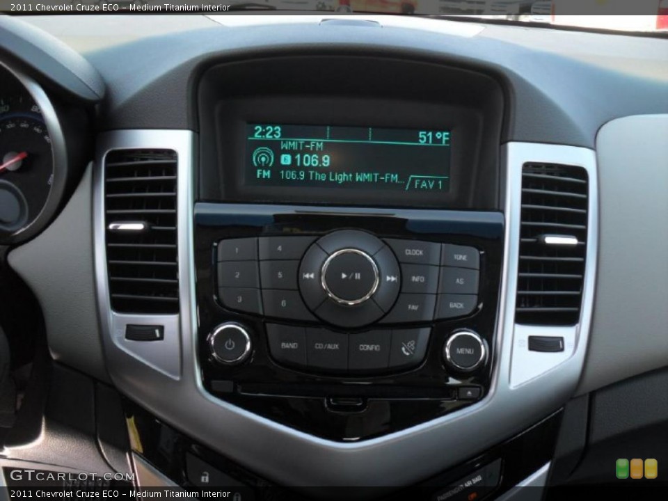Medium Titanium Interior Controls for the 2011 Chevrolet Cruze ECO #46405959