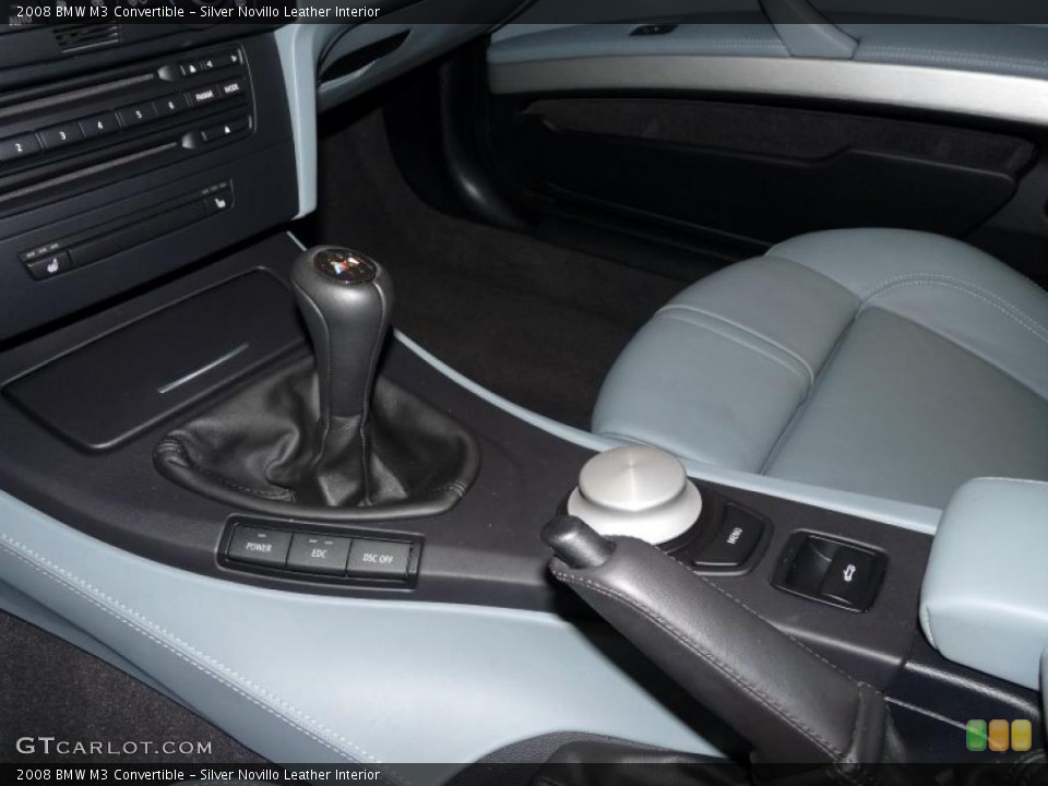 Silver Novillo Leather Interior Transmission for the 2008 BMW M3 Convertible #46406760