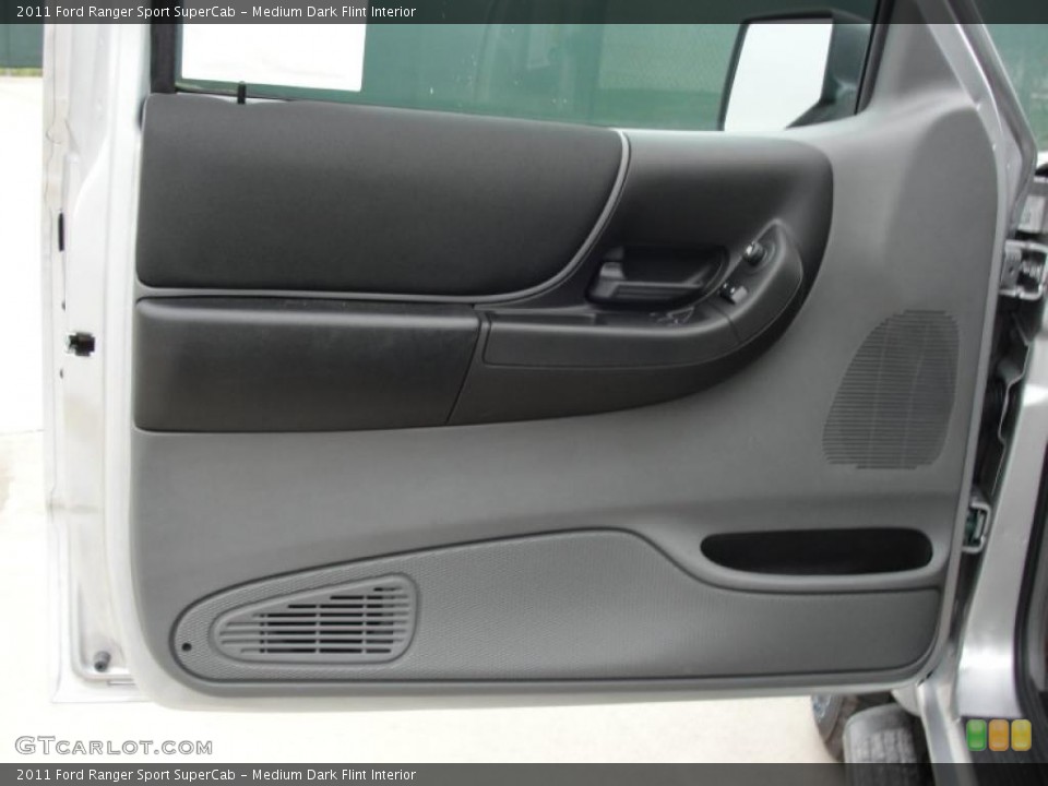 Medium Dark Flint Interior Door Panel for the 2011 Ford Ranger Sport SuperCab #46407000