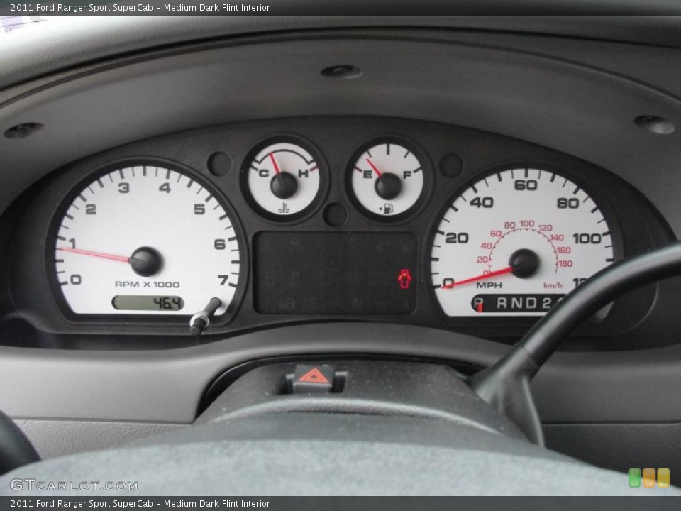 Medium Dark Flint Interior Gauges for the 2011 Ford Ranger Sport SuperCab #46407132