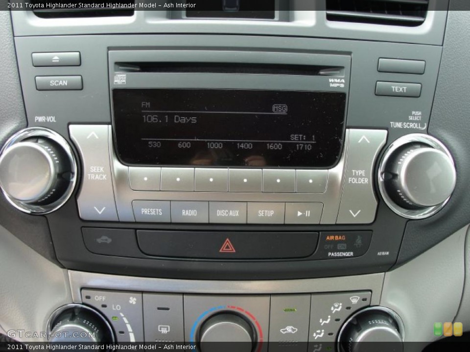 Ash Interior Controls for the 2011 Toyota Highlander  #46409751