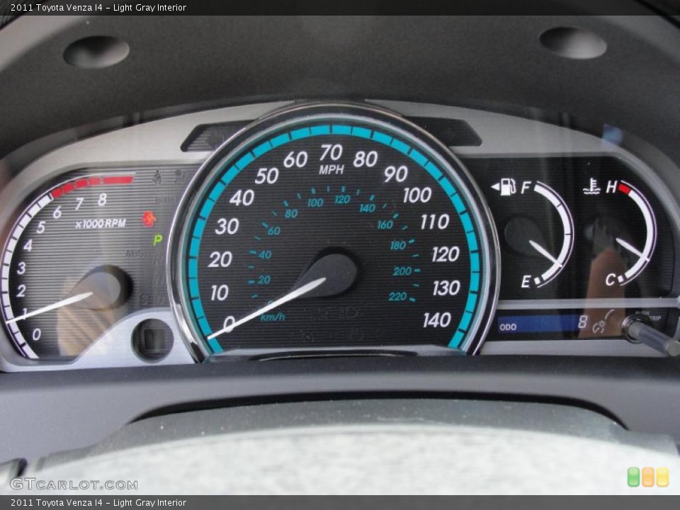 Light Gray Interior Gauges for the 2011 Toyota Venza I4 #46410342