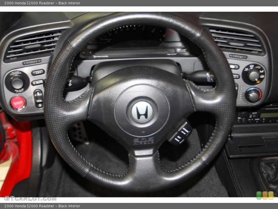 Black Interior Steering Wheel for the 2000 Honda S2000 Roadster #46411098