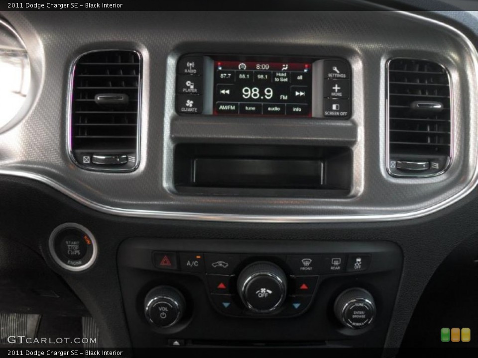 Black Interior Dashboard for the 2011 Dodge Charger SE #46412454