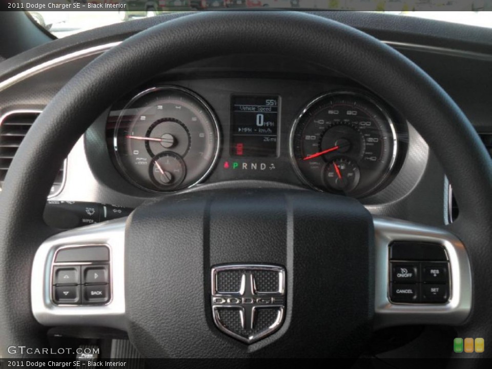 Black Interior Gauges for the 2011 Dodge Charger SE #46412487