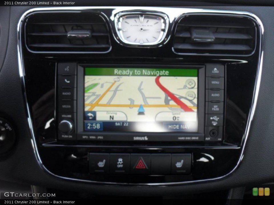 Black Interior Navigation for the 2011 Chrysler 200 Limited #46413153