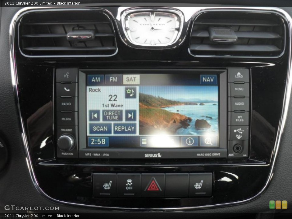 Black Interior Controls for the 2011 Chrysler 200 Limited #46413168