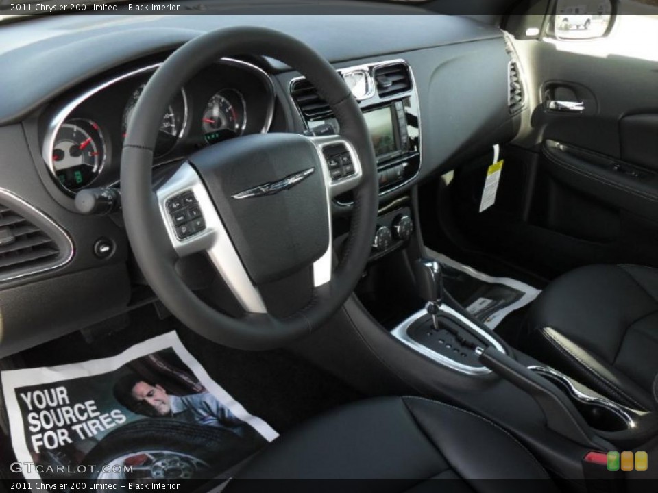 Black Interior Prime Interior for the 2011 Chrysler 200 Limited #46413378