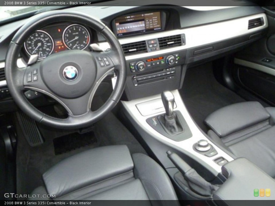 Black Interior Dashboard for the 2008 BMW 3 Series 335i Convertible #46413528