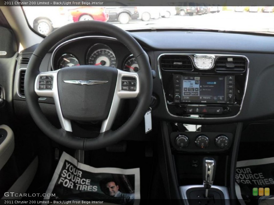 Black/Light Frost Beige Interior Dashboard for the 2011 Chrysler 200 Limited #46413615