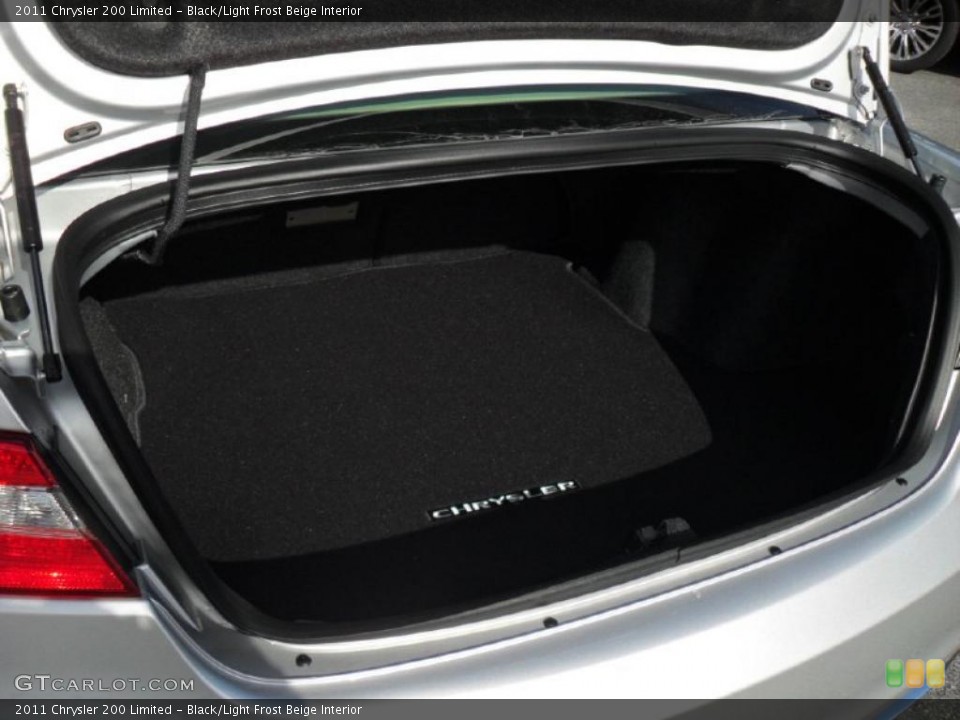 Black/Light Frost Beige Interior Trunk for the 2011 Chrysler 200 Limited #46413645