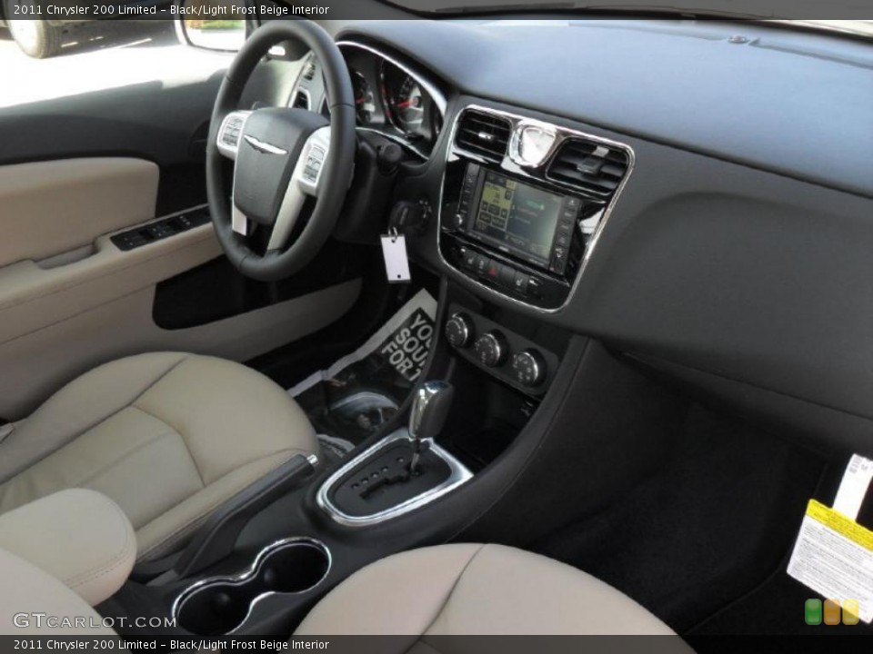 Black/Light Frost Beige Interior Dashboard for the 2011 Chrysler 200 Limited #46413690