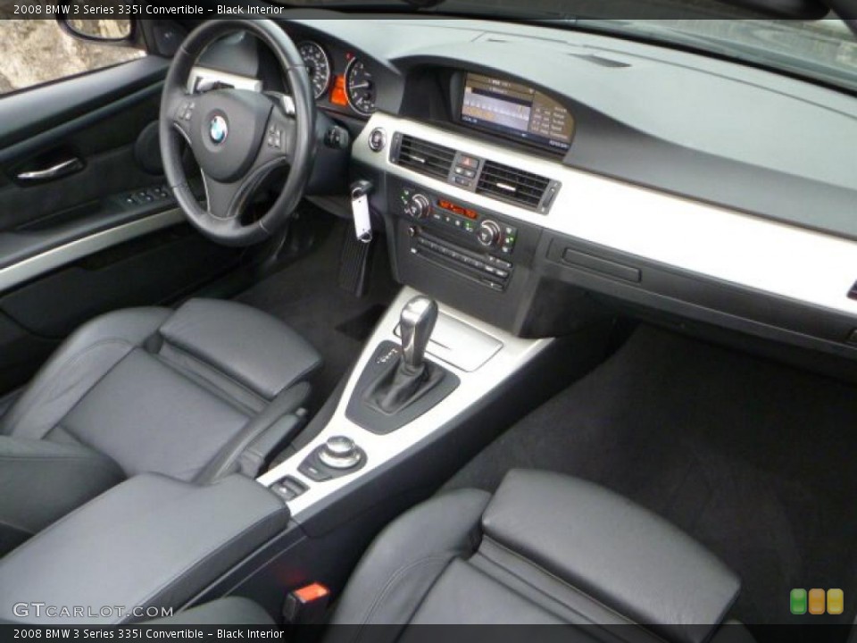 Black Interior Dashboard for the 2008 BMW 3 Series 335i Convertible #46413777