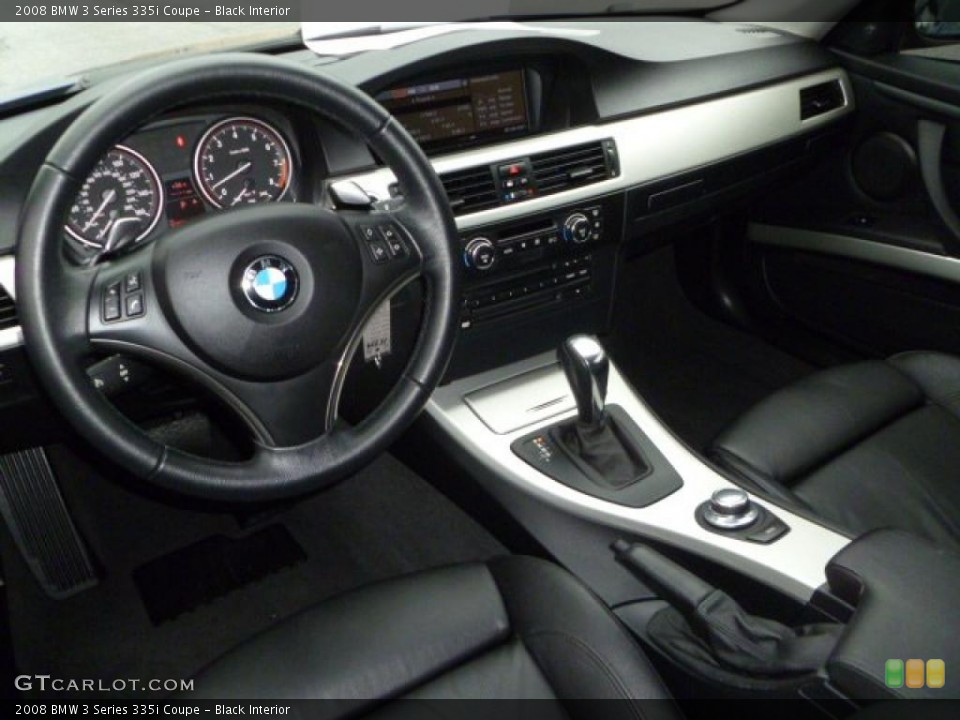 Black Interior Dashboard for the 2008 BMW 3 Series 335i Coupe #46413975